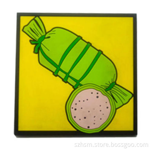 Custom Cheap Cute 3D Cartoon, Unique Souvenir Promotional Famous Quality Soft PVC Coaster